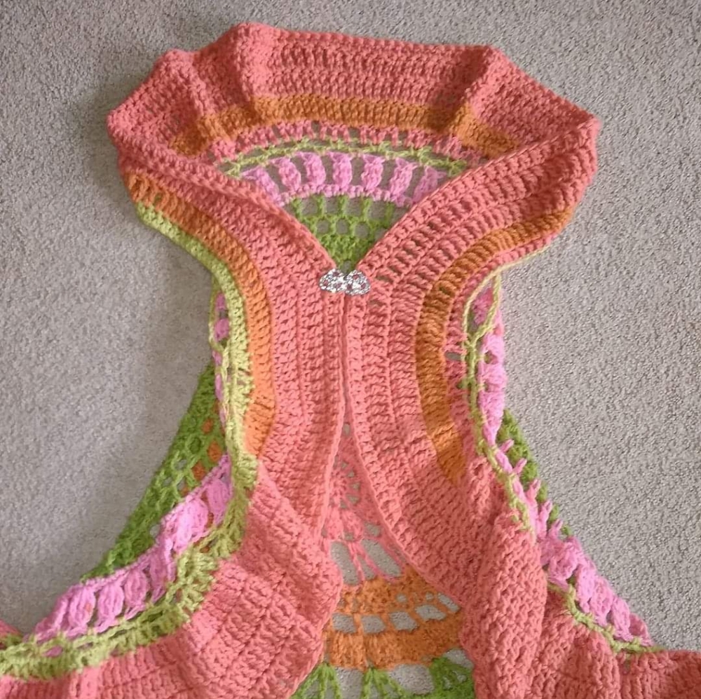 Boho Handmade Mandala Sweater Duster